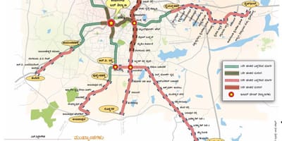 Участак метро намма 2 маршрут на карце